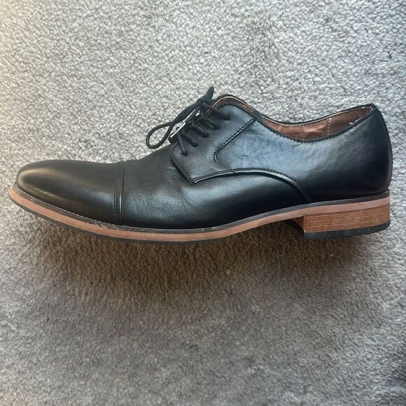 Men\'s Floresheim Francisco Cap-Toe Oxfords Black Leather Dress Shoes main image 9